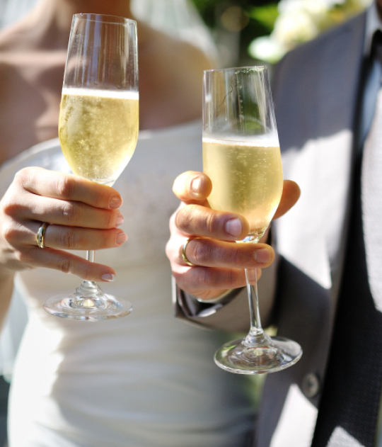 Bruiloft-champagne